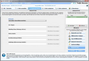 Keywordsets im Traffic-Booster