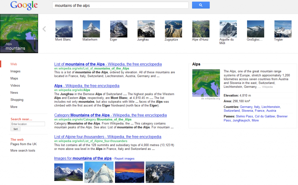 Screenshot vom Google-Knowledge-Graph-Karussel