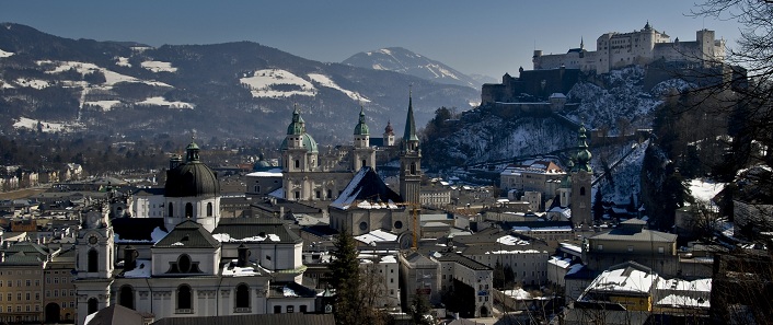 Winterpanorama von Salzburg