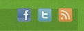 Buttons: facebook, twitter, RSS-Feed