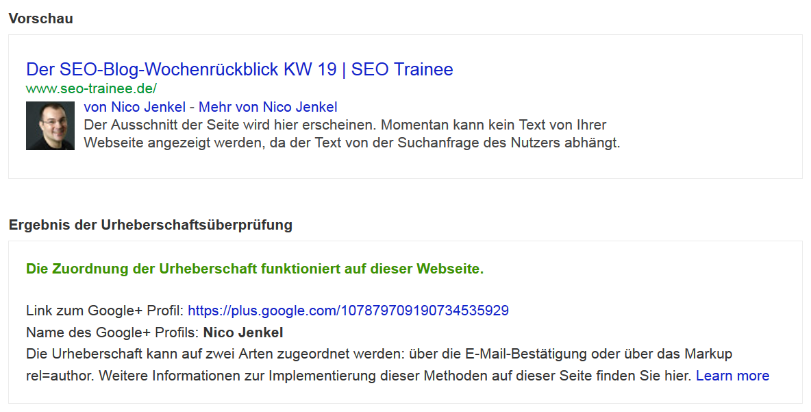 Test-Tool seo-trainee.de