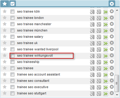 Keyword-Vorschläge für "seo trainee"