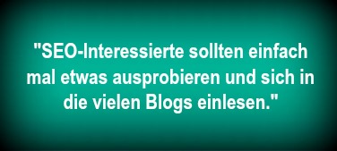 Jens Umland Tipps für SEO Interessierte