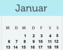 Kalender Januar