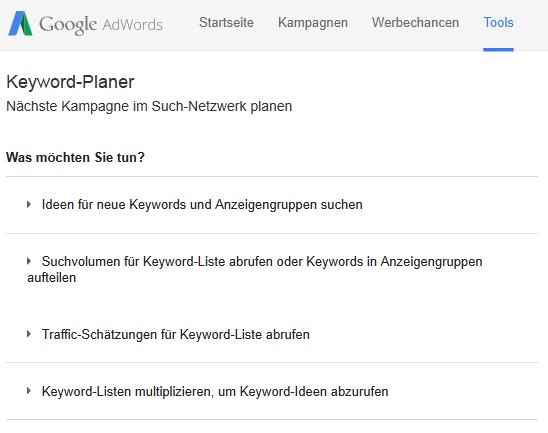 Keyword-Planer