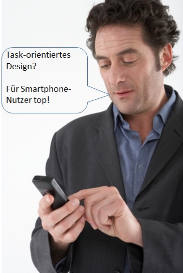 Mann mit Smartphone