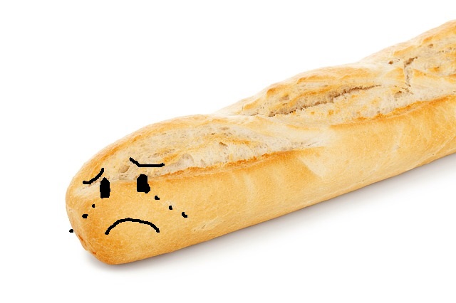 Ein trauriges Baguette