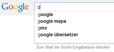 Die Autovervollständigen-Funktion von Google