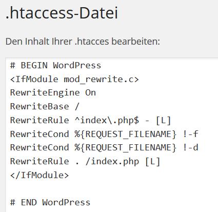 htaccess wordpress
