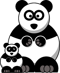 Doppelter Panda