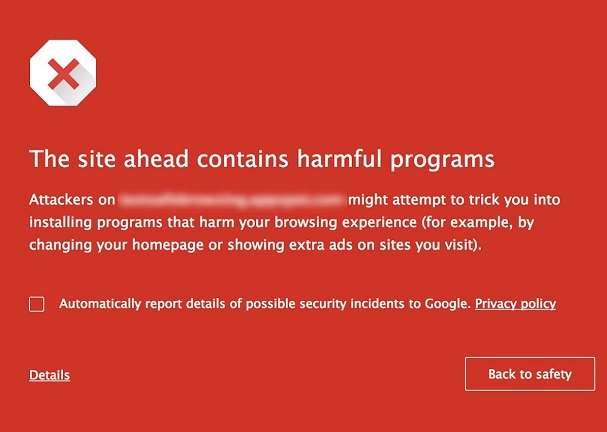 Google Safe Browsing Warnung