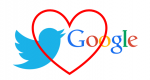 Google und Twitter in Love