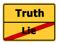 Symbol Wahrheit Lüge