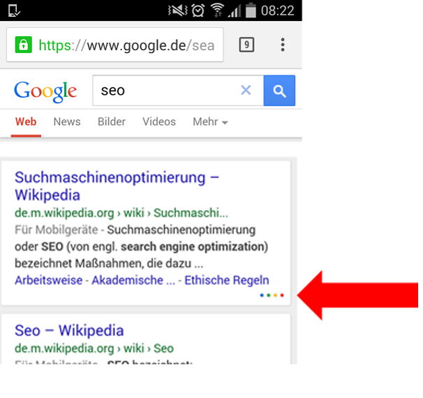 seo-suedwest-google-mobile-suche-farbige-punkte