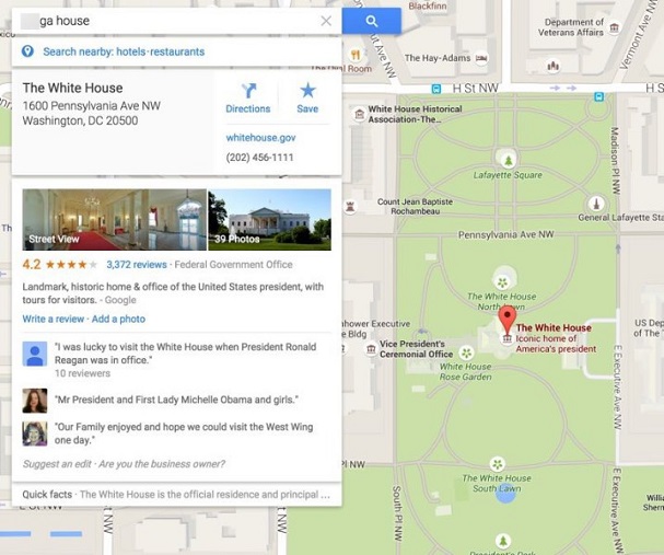 Das_weiße_Haus_Google_Maps_Ergebnis
