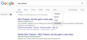 Persönliche Suche Google