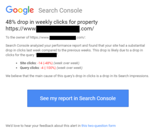 Ab sofort warnt Google Websitebetreiber vor starken Traffic-Rückgang.