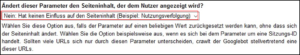 Tracking Parameter sollten so konfiguriert werden, dass sie keinen Einfluss auf die jeweiligen Seiteninhalte haben.