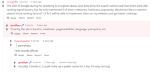 Gary Illyes beantwortet auf Reddit Fragen. © Screenshot seo-trainee.de