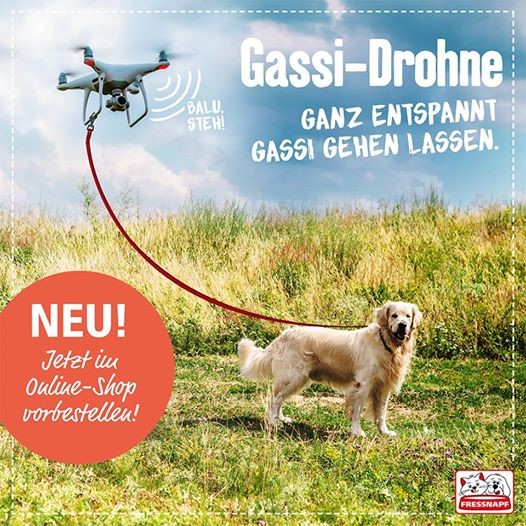 Die Gassi-Drohne von Fressnapf