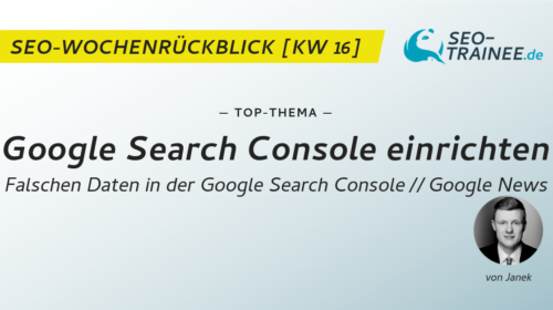 Top-Thema: Google Search Console einrichten