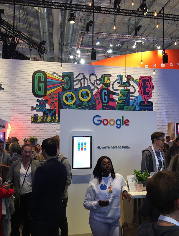 Der Google-Expo-Stand bei der OMR