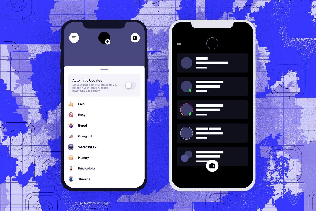 Die Grafik zeigt eine Illustration der neuen Messenger-App von Instagram