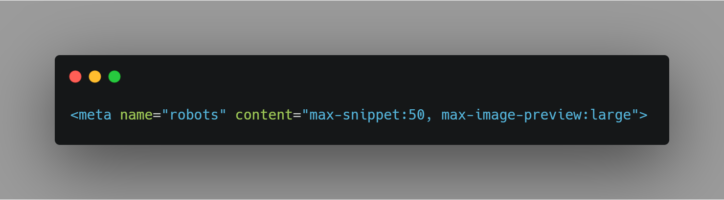 Die neuen Tags wie beispielsweise "max-snippet" und "max-image-preview" in Kombination miteinander verwendet werden.