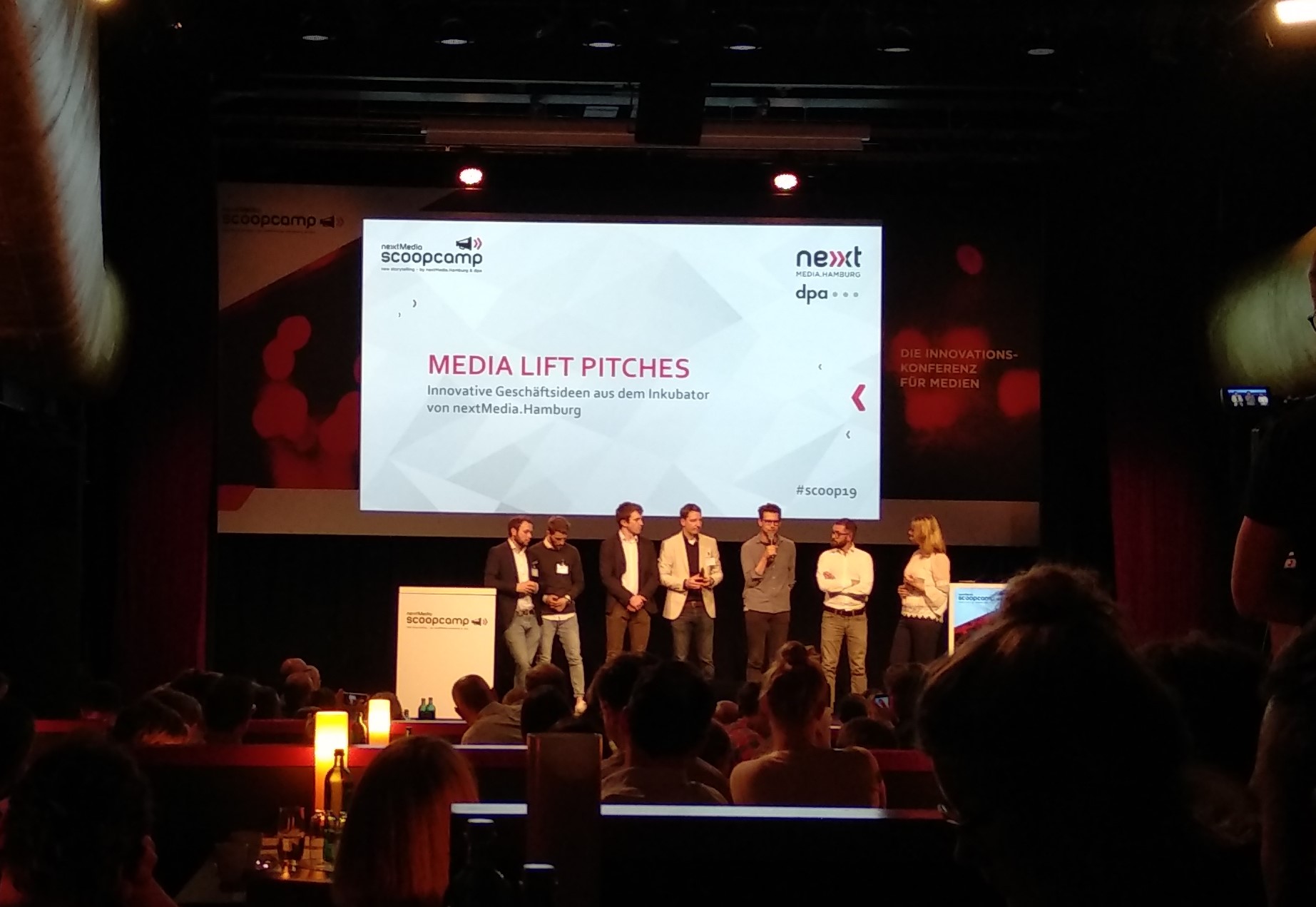 Die MEDIA LIFT Pitches des scoopcamps hielten viele innovative Geschäftsideen bereit.