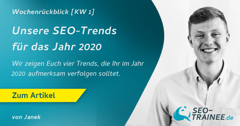 Unsere SEO-Trends für das Jahr 2020