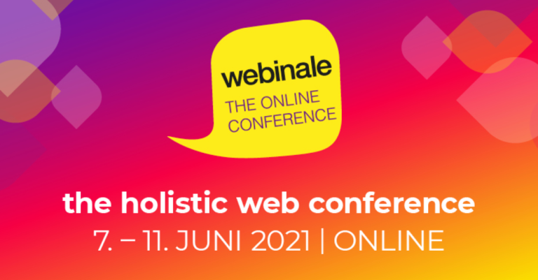 webinale - the holistic web conference vom 7. bis 11 Juni online