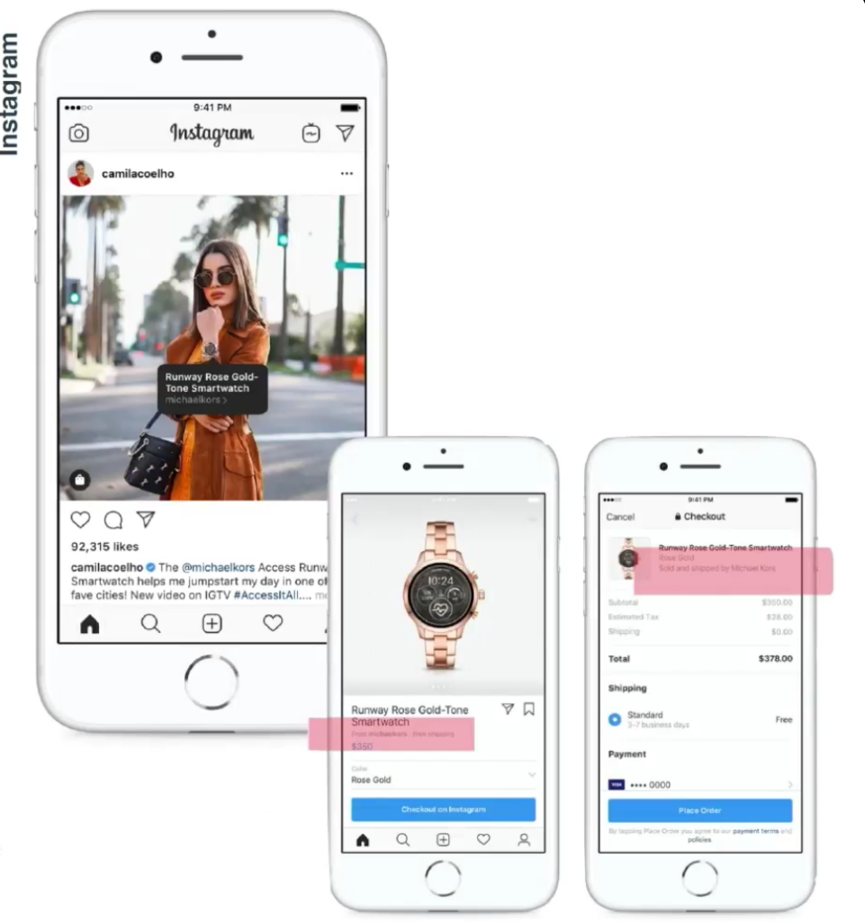 Beispiel: Social Shopping auf Instagram