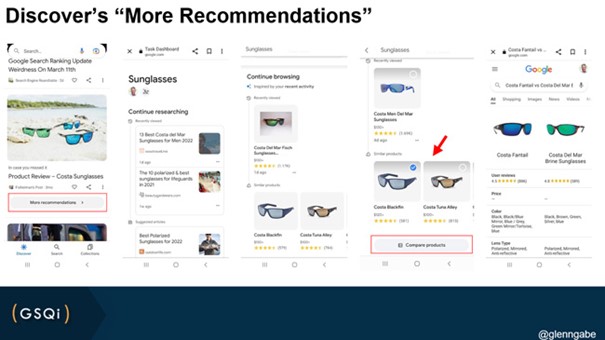 Produkt-Empfehlungen auf Google Discover