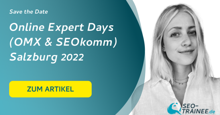 Save the Date Online Expert Days 2022 Beitragsbild