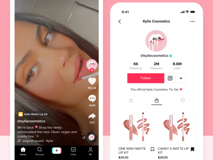 Abbildung: Beispiel des neuen TikTok Shopping-Tabs