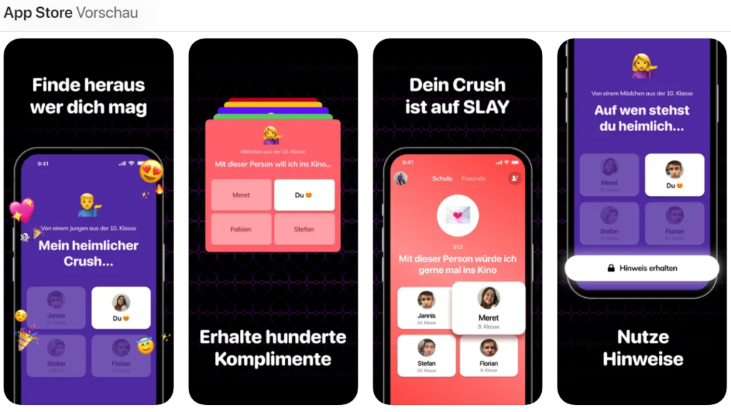 Vorschau auf Slay aus dem App Store. Quelle: Eigener Screenshot