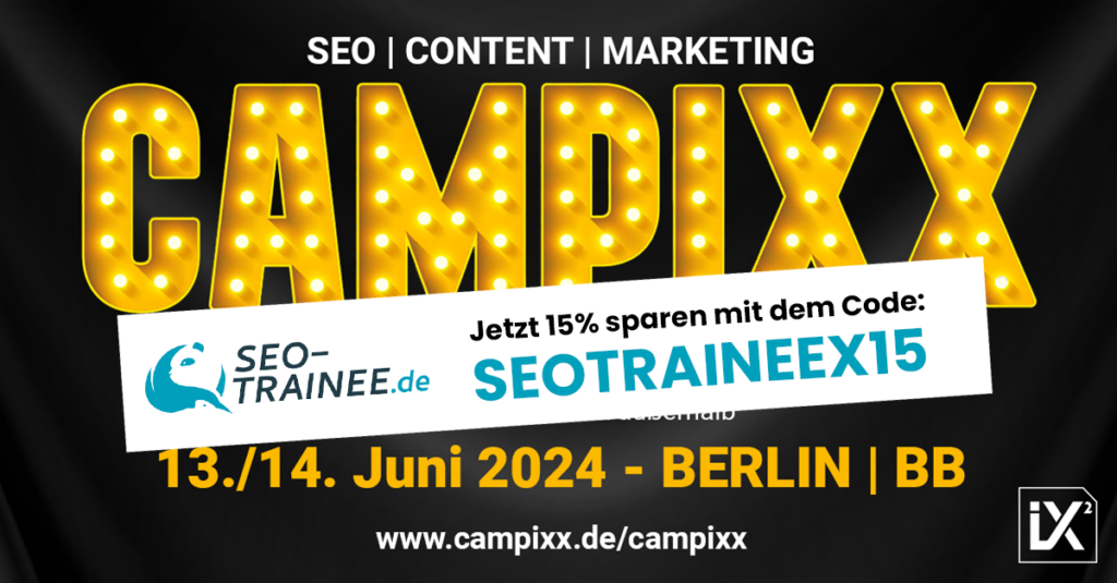 Banner der CAMPIXX 2024 mit Rabattcode