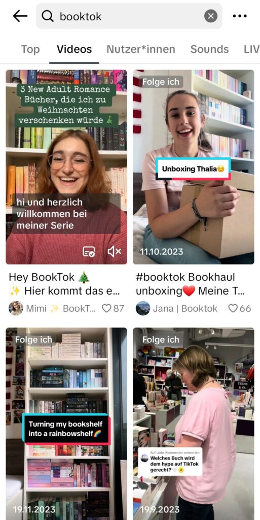 Ein Einblick über BookTok