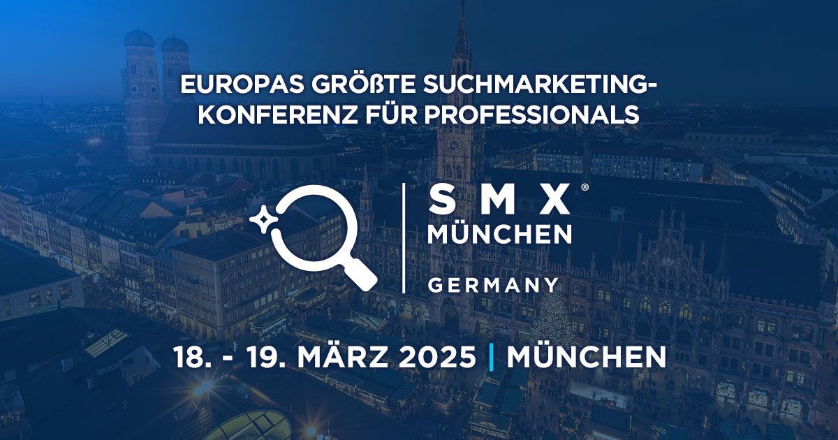 SMX München - Fachkonferenz für Sucmaschinenmarketing Veransltatungsplakat